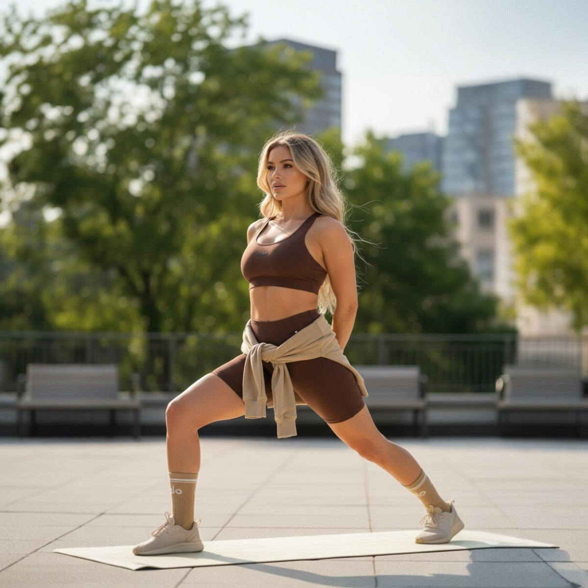 SET WEGYM + HOODIE (set 4 piezas)  BROWN